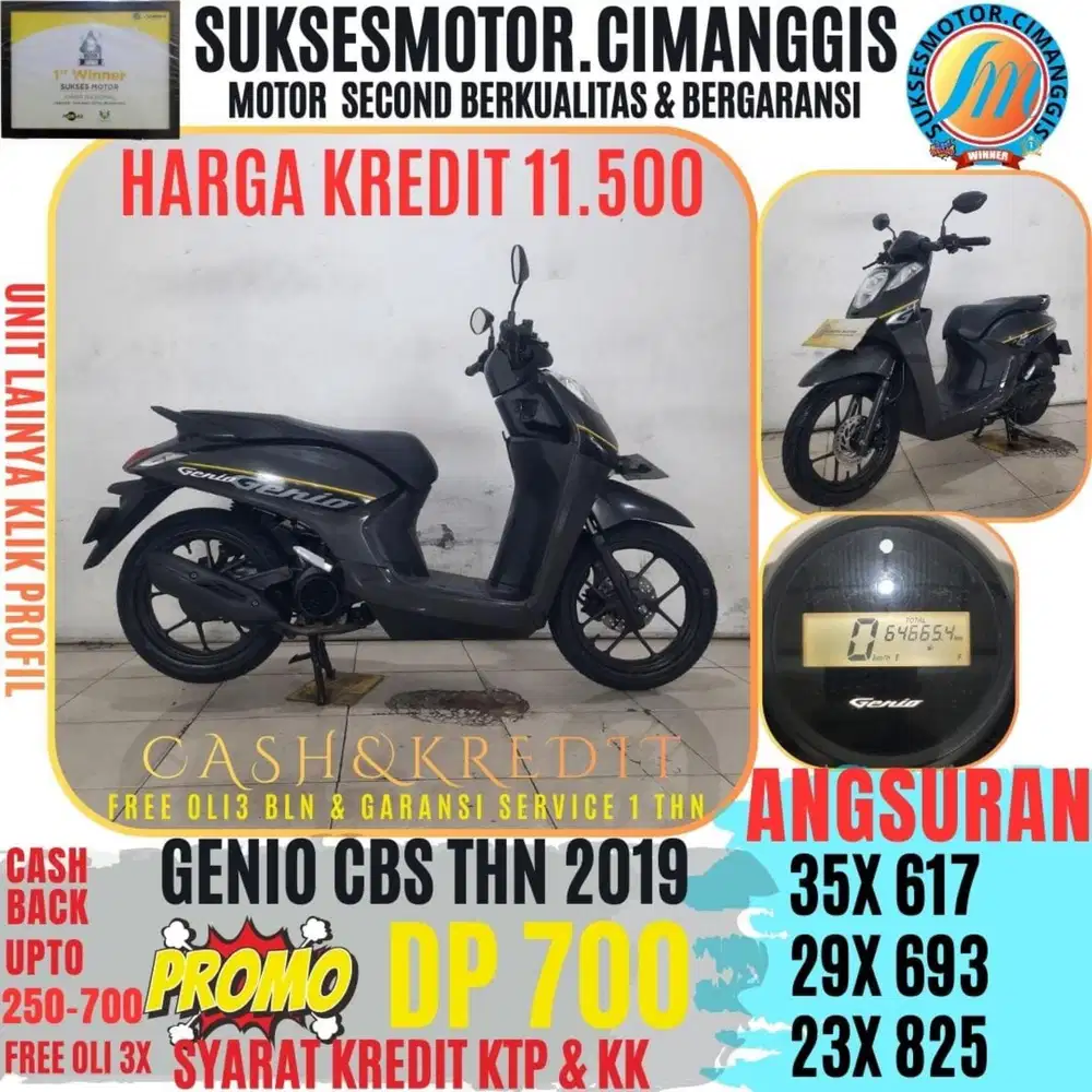 DP 700 GENIO CBS PROMOTERMURAH CASHBACK UPTO700RBU FREEOLI3X