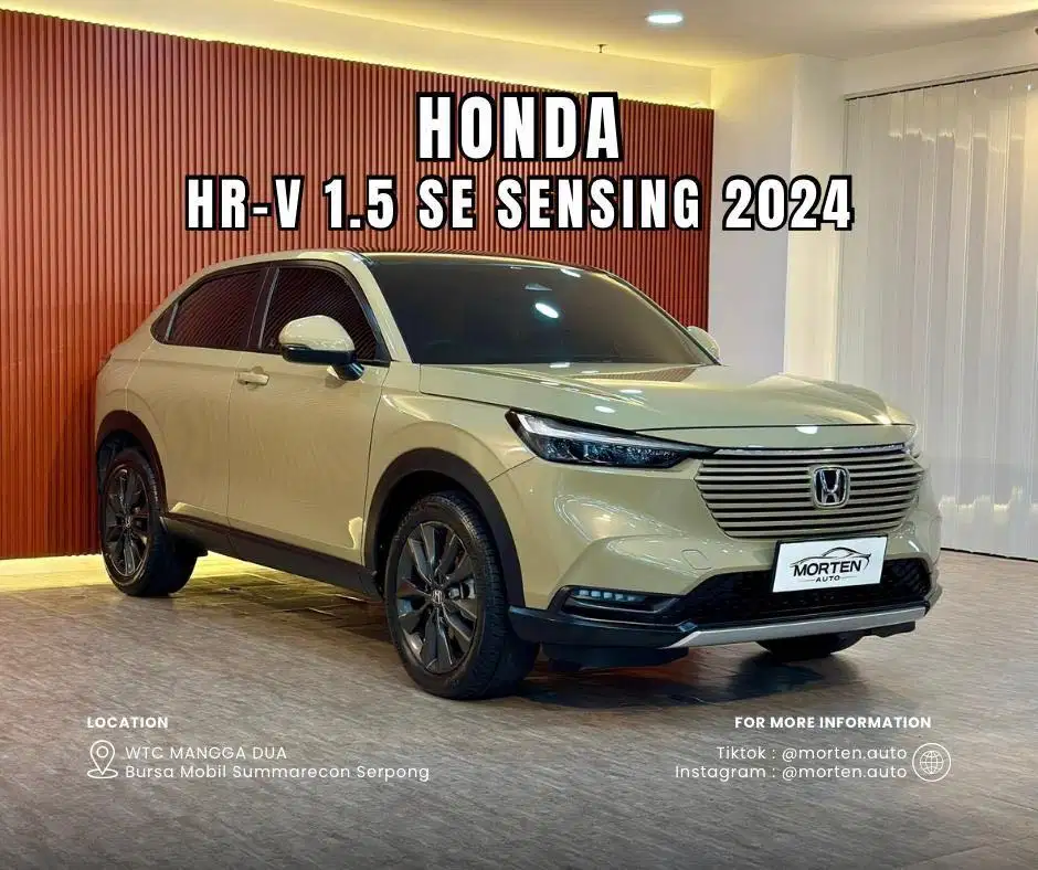 Honda HR-V 1.5L SE CVT 2024 Odo 12 Ribu Record Antik Bergaransi 2 Thun