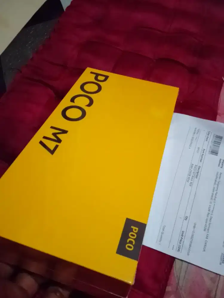 Xiaomi poco M7 4g Black ram 8 256 Baru segel