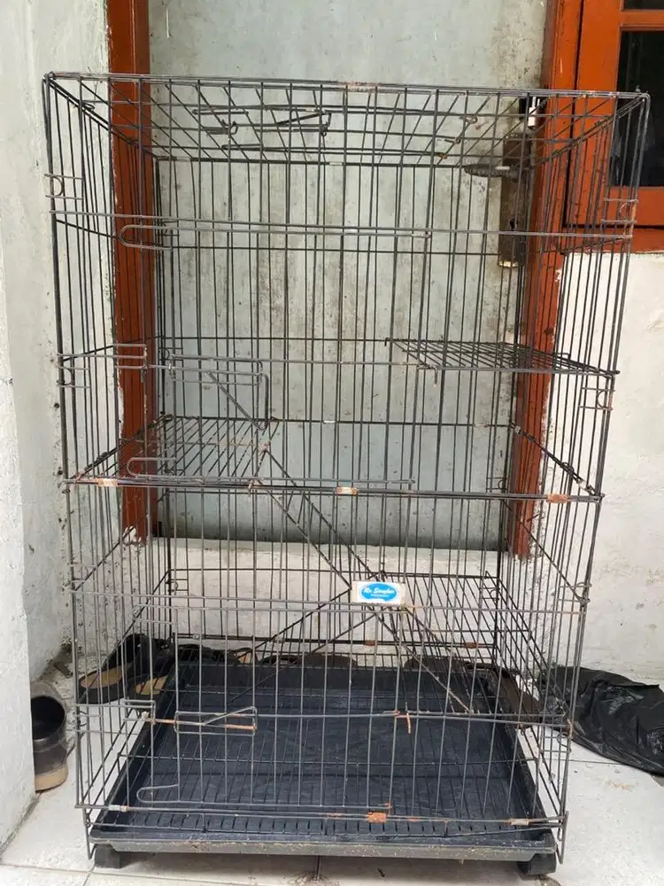 Kandang Kucing Tingkat Roda