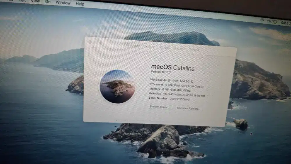 Jual Macbook Air Mid 2012