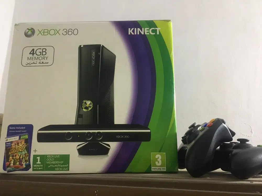 Xbox 360 plus kinect fullset ori rgh3 hdd 500gb bandung full games ps3