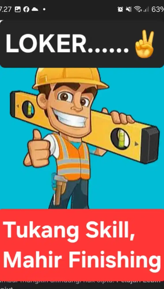 TUKANG SKILL, MAHIR (LOKER)