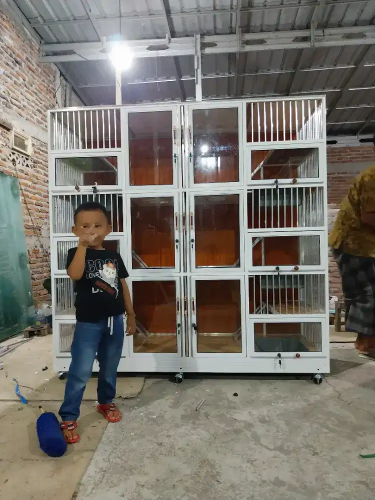 Jual kandang kucing alumunium pintu 6