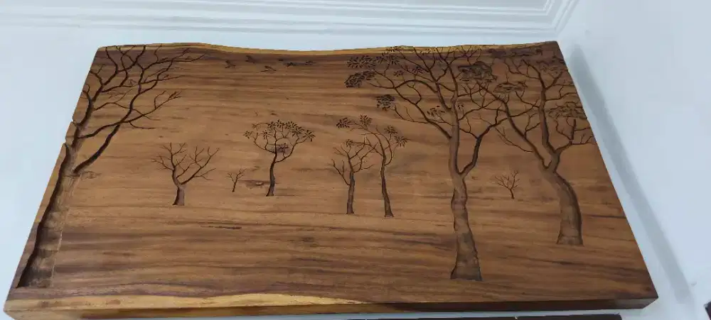 Dijual lukisan dinding dari ukiran kayu