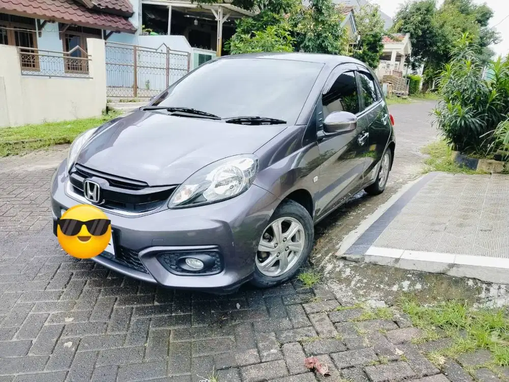 Honda Brio 1,2 E matic 2017 Low KM Record resmi - Cikarang