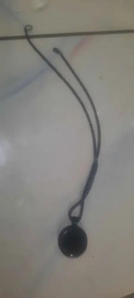 Kalung liontin batu black jade giok aceh