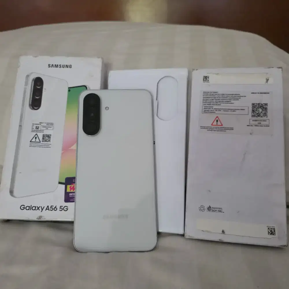 Samsung A56 5G 8/256GB White Sein April 2026 Fulset A54 A55 A36 S24 FE