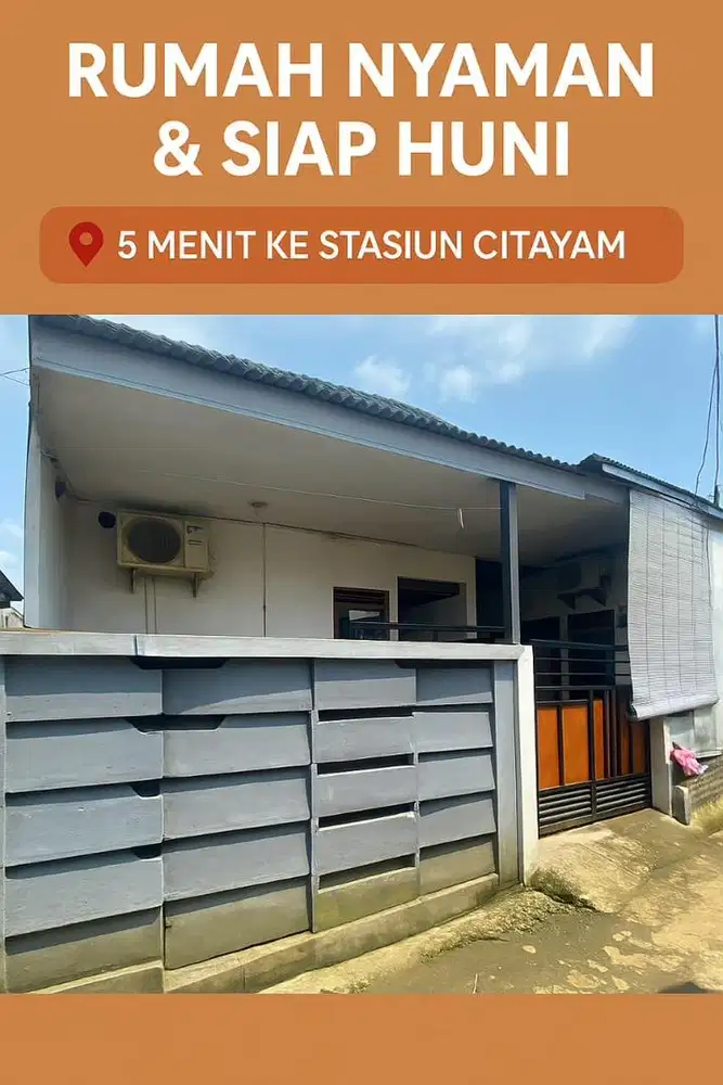 Jual CEPAT MURAH Rumah dekat stasiun SHM