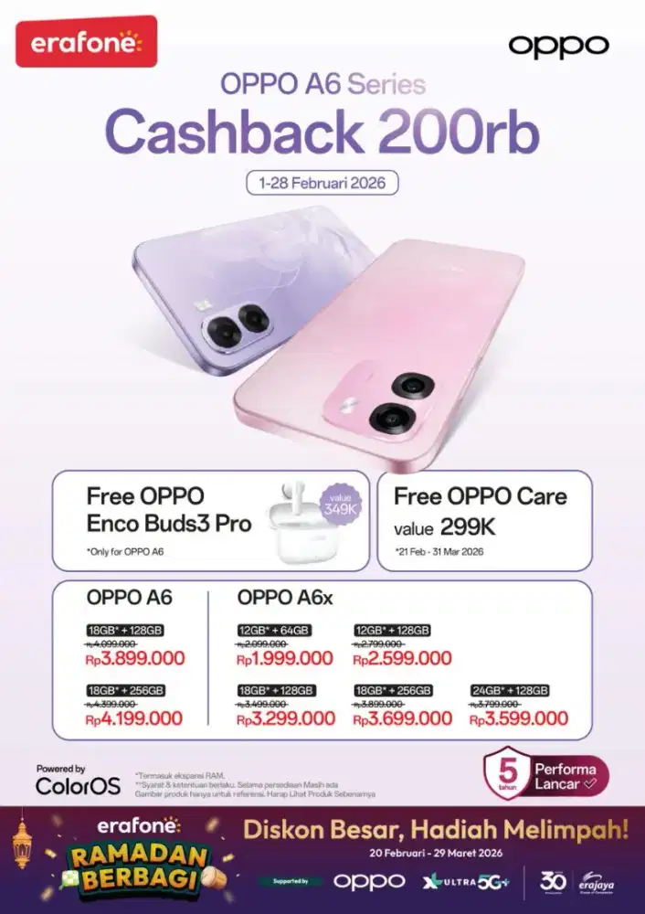 Promo Free OppoCare & Enco buds 3pro