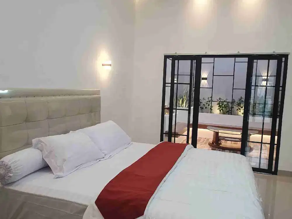 Disewa Rumah Kontrakan Bulanan mewah Tipe 100 luxury Full Perabotai SPA D'KOST di Kartama Marpoyan Damai  Pekanbaru