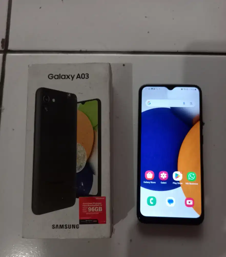 Di jual Hp Samsung A03 Ram 4/64 lengkap
