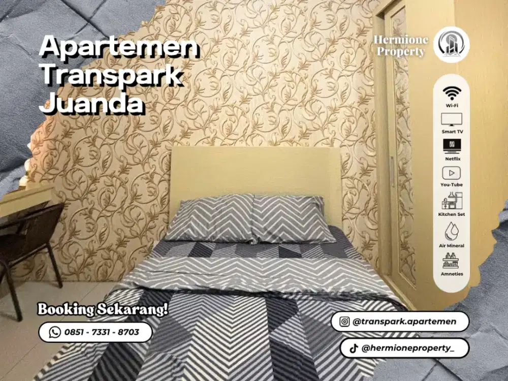 Sewa Apartemen Transpark Juanda by Hermione Property