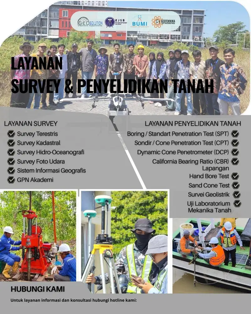 Jasa Survei Pemetaan dan Penyelidikan Tanah