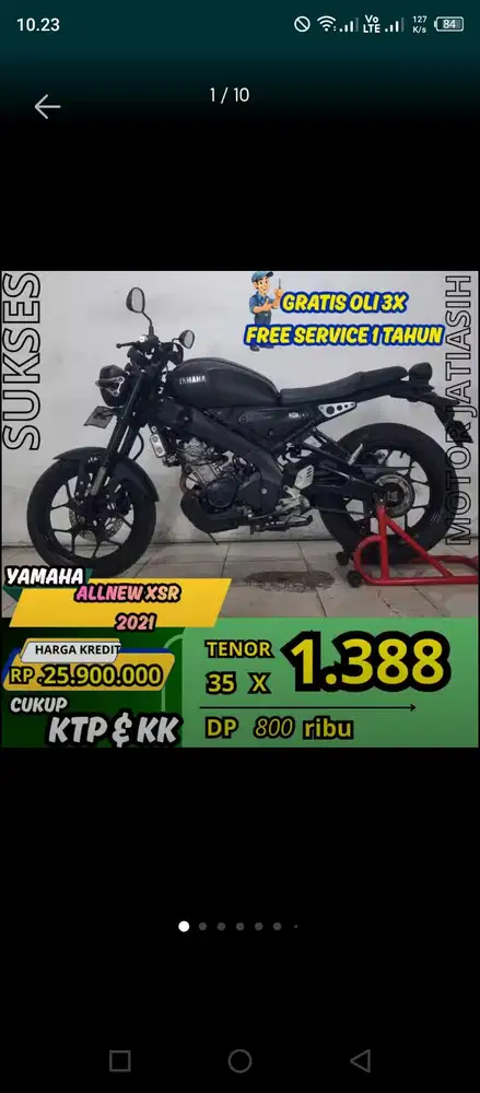 Promo spesial Yamaha xsr 2021 syarat cukup KTP dan kk saja