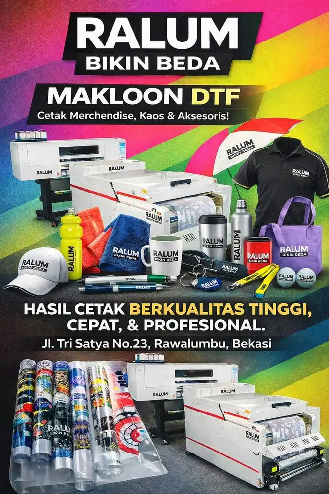 Makloon DTF Profesional – Detail Halus, Tahan Lama