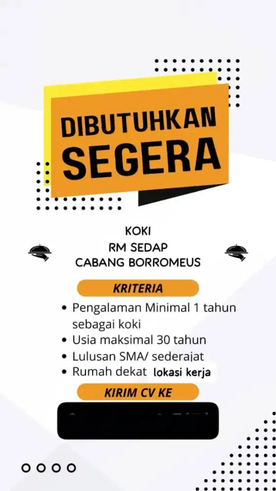 Cari Juru Masak Jalan Dago