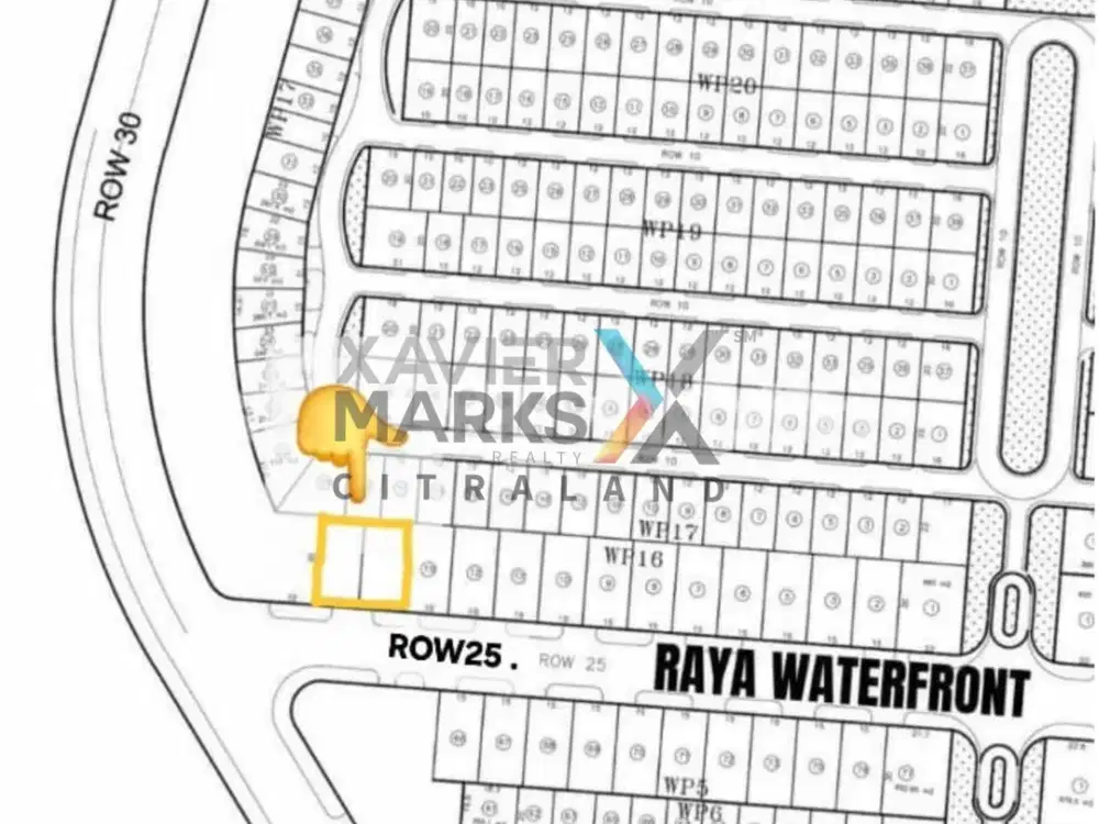 2 Tanah Jejer di Waterfront Citraland, Row Jalan Lebar