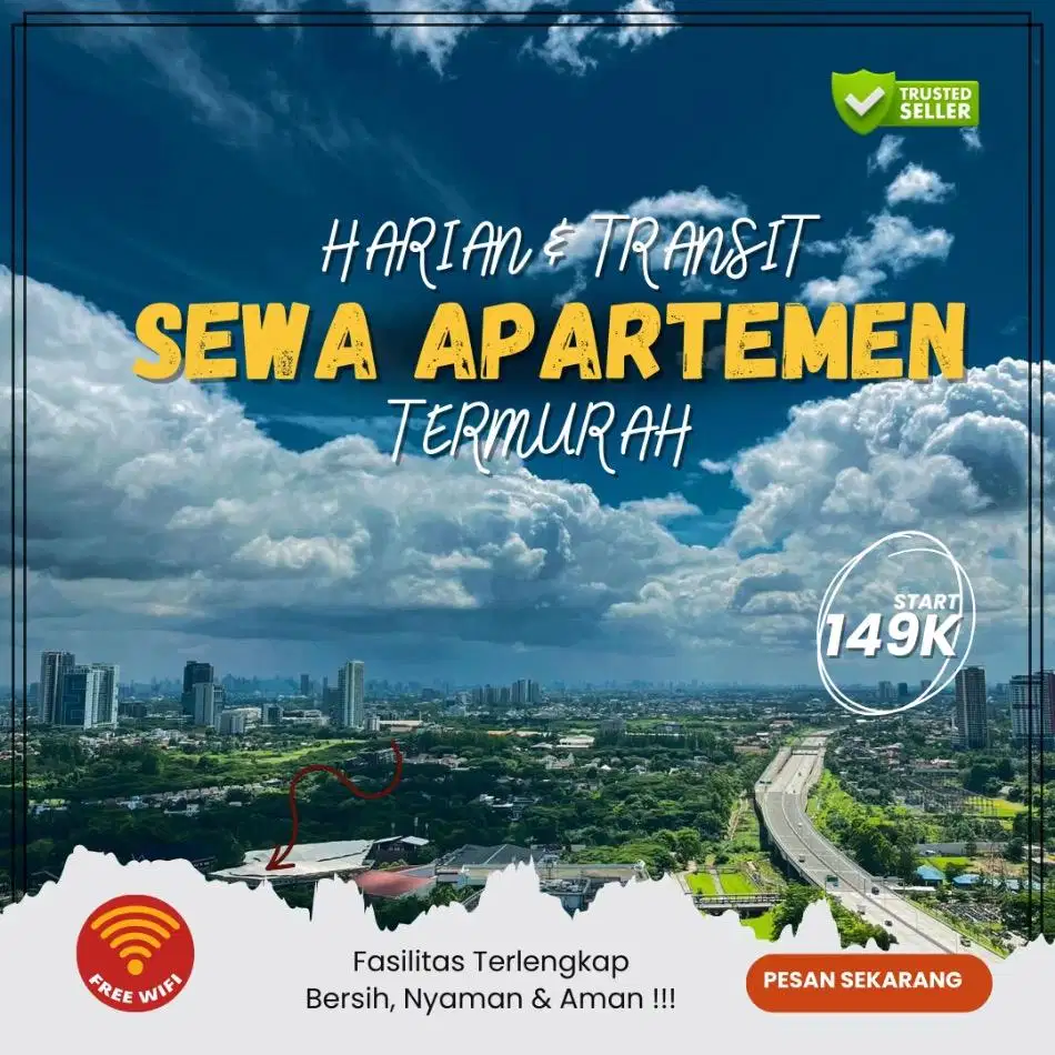 Sewa Apartemen Tangerang SKY HOUSE BSD CITY Harian/Transit Termurah