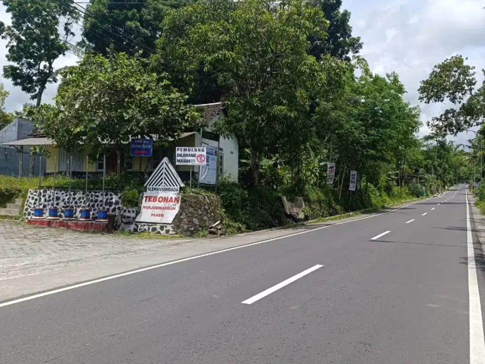 Tanah Siap AJB Harjobinangun Pakem, 100 Meter Jalan Raya