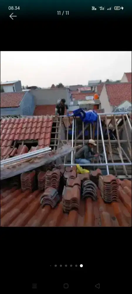 Atap bocor kanopi atap bajarigan terpasang dll bergaransi