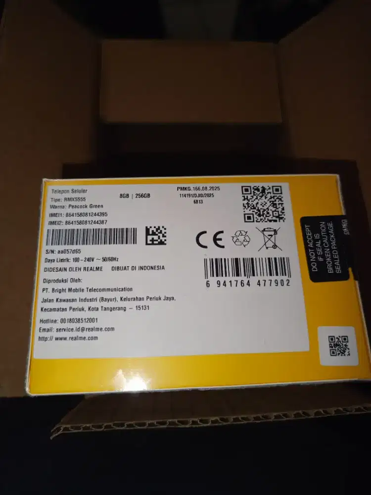Realme c85 pro 8/256. Warna peacock green.