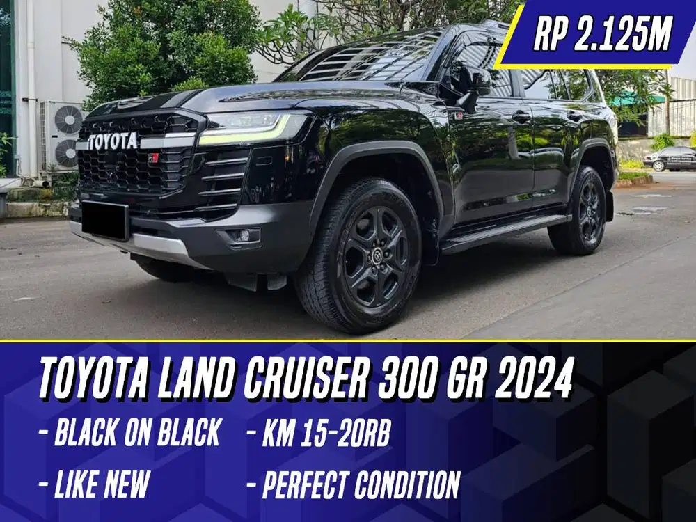 Toyota Land Cruiser 300 GR 2024 Black Hitam LC LC300 GRS GR Sport