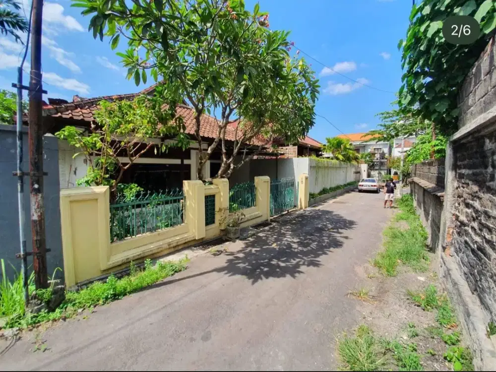 Jual Tanah Bonus Rumah Di Jln Laksamana Renon Denpasar Bali. Dekat Plaza Renon, Tukad Badung, Hangtuah, Sanur Bali,