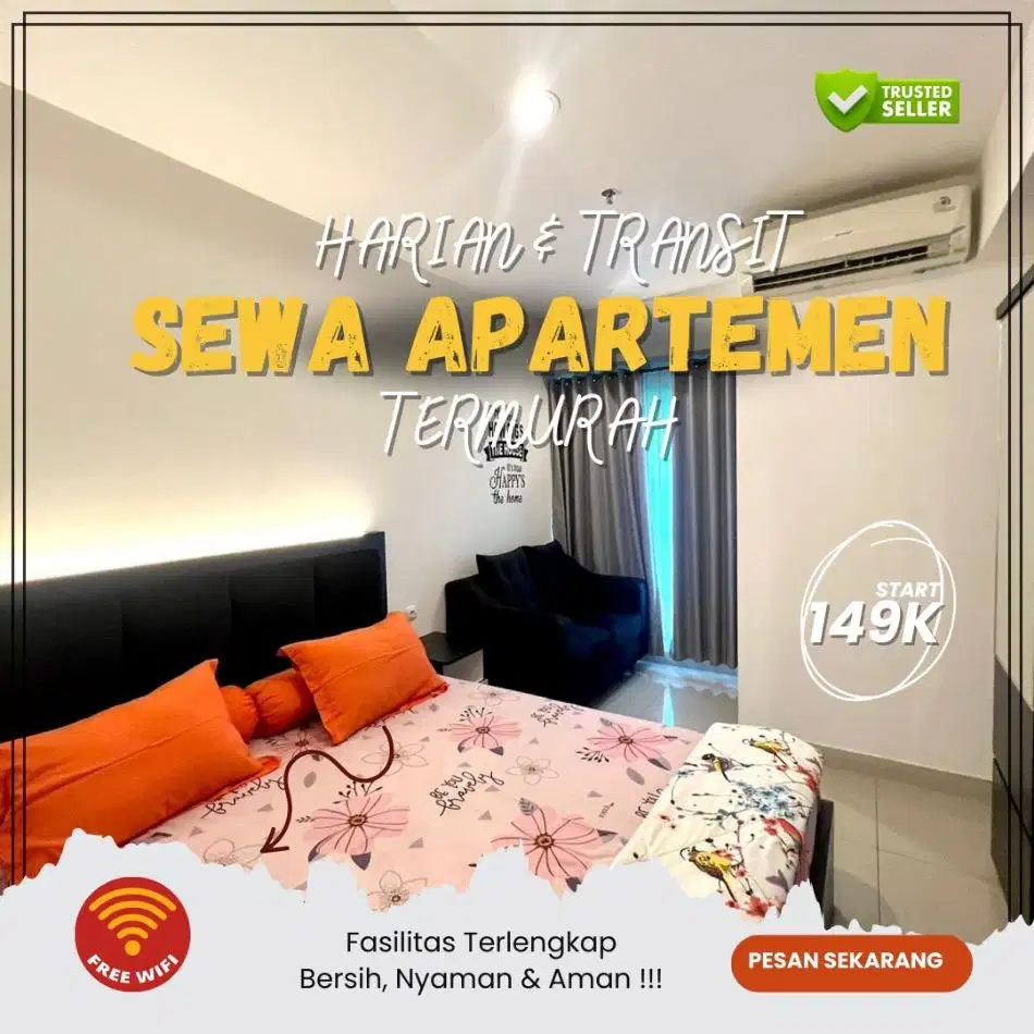 Sewa Apartemen Depok TSM transpark Cibubur Harian/Transit Termurah