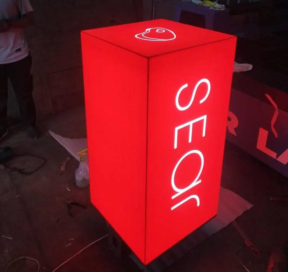 NEONBOX HURUF TIMBUL NEONSIGN SIGNAGE BILLBOARD PAPAN NAMA