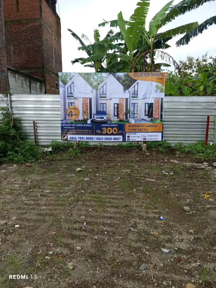 Rumah exclusive T55/70 hanya 300jt an di Cluster Dahlia