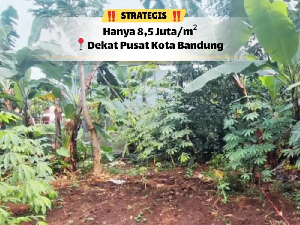 Hot Listing! Tanah 396 m² Area Sukaraja Cicendo – 5 Menit Tol Pasteur