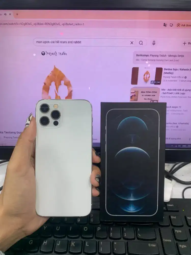 iPhone 12 pro 128GB inter all operator fullset hb100% mulus