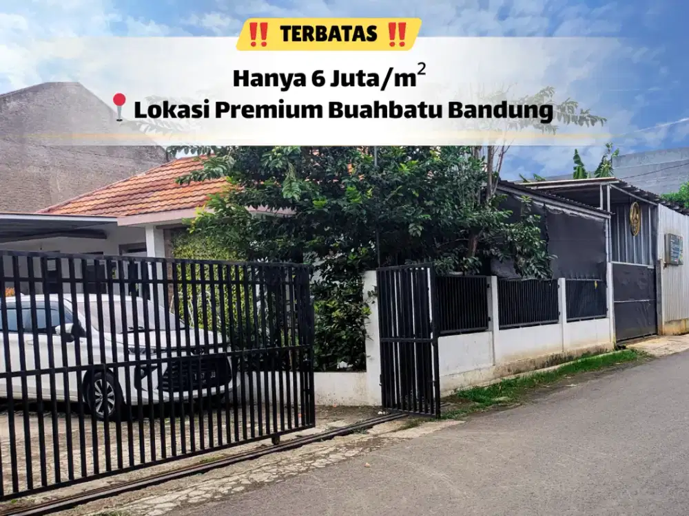 Tanah Strategis Buahbatu 125 m² – Lingkungan Siap Huni