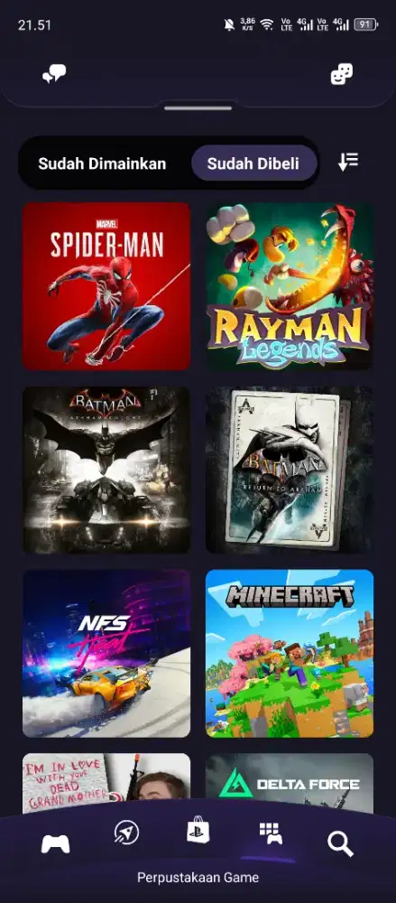 WTS akun PSN pribadi tangan pertama