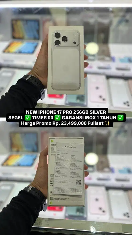 IPHONE 17 PRO 256GB SILVER BARU