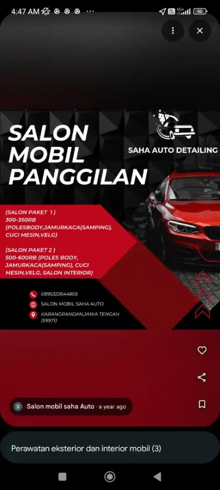 SALON MOBIL PANGGILAN SOLORAYA