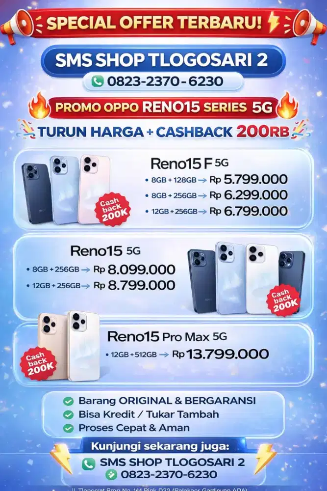 OPPO SMS SHOP TERMURAH