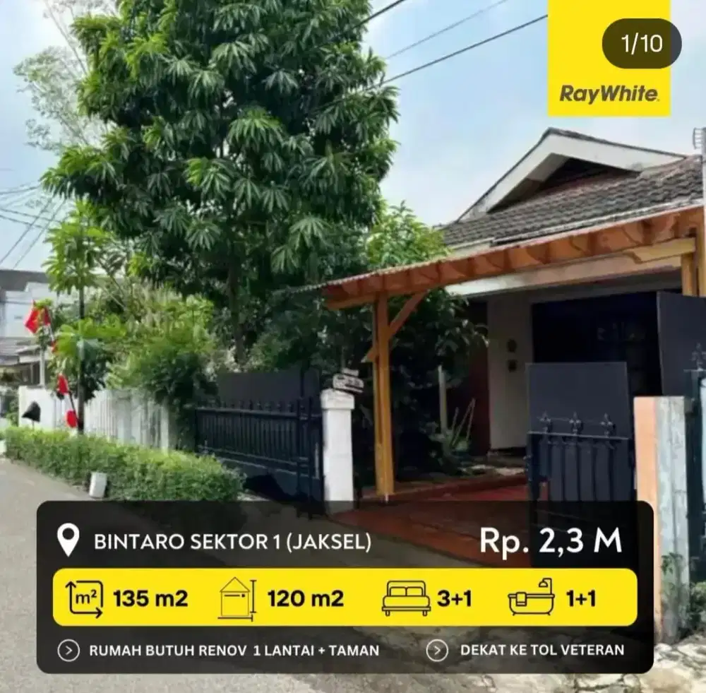 Hotsale rumah di Bintaro Jakarta Selatan