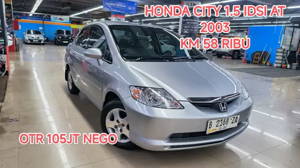 Km 58 ribu HONDA CITY 1.5 IDSI AT 2003 KONDISI ISTIMEWA