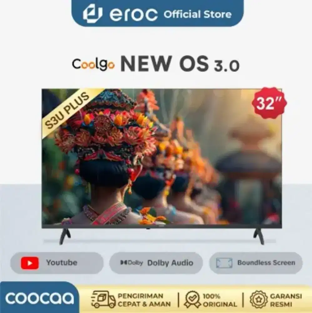 TV Smart HD 4K LG Xiaomi Hitam