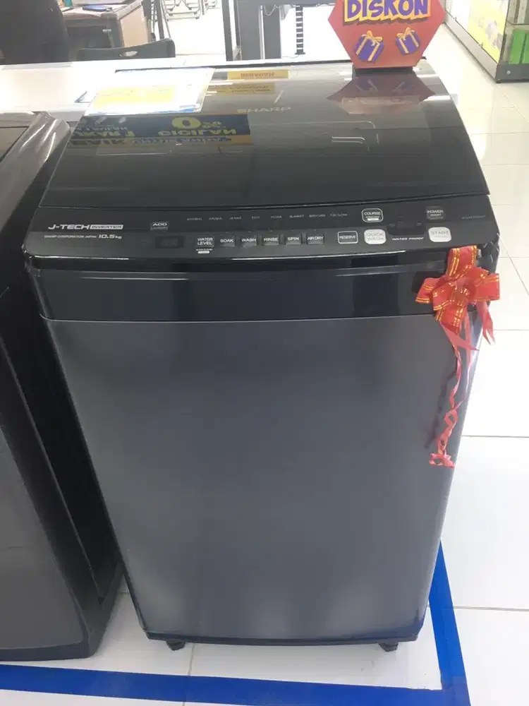 MESIN CUCI SHARP 10,5KG INVENTER