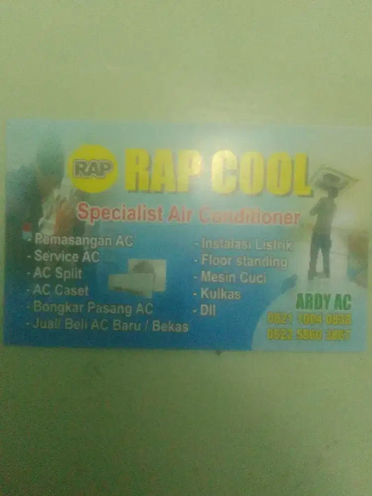 Jasa service ac,cuci ac,isi freon, bongkar/pasang, perbaiki kulkas dll