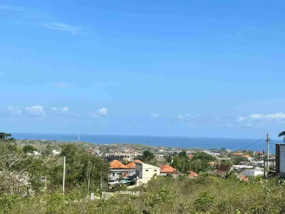Tanah ocean view 200m2 jalan puremasuka Ungasan idr 6 jt/m2