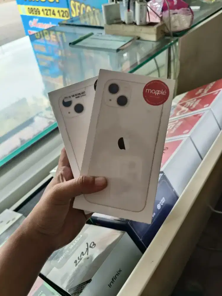 New iPhone 13 128gb starlight garansi resmi 1 tahun ibox