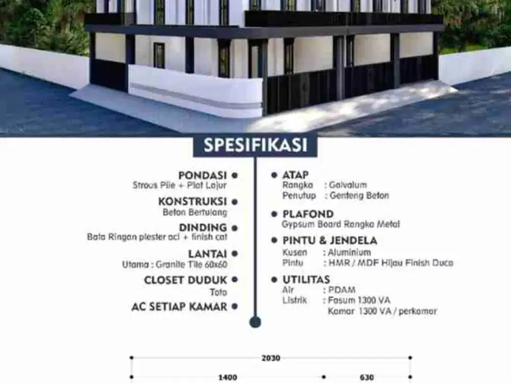 Rumah Kos di Perum IKIP dekat UPN Surabaya