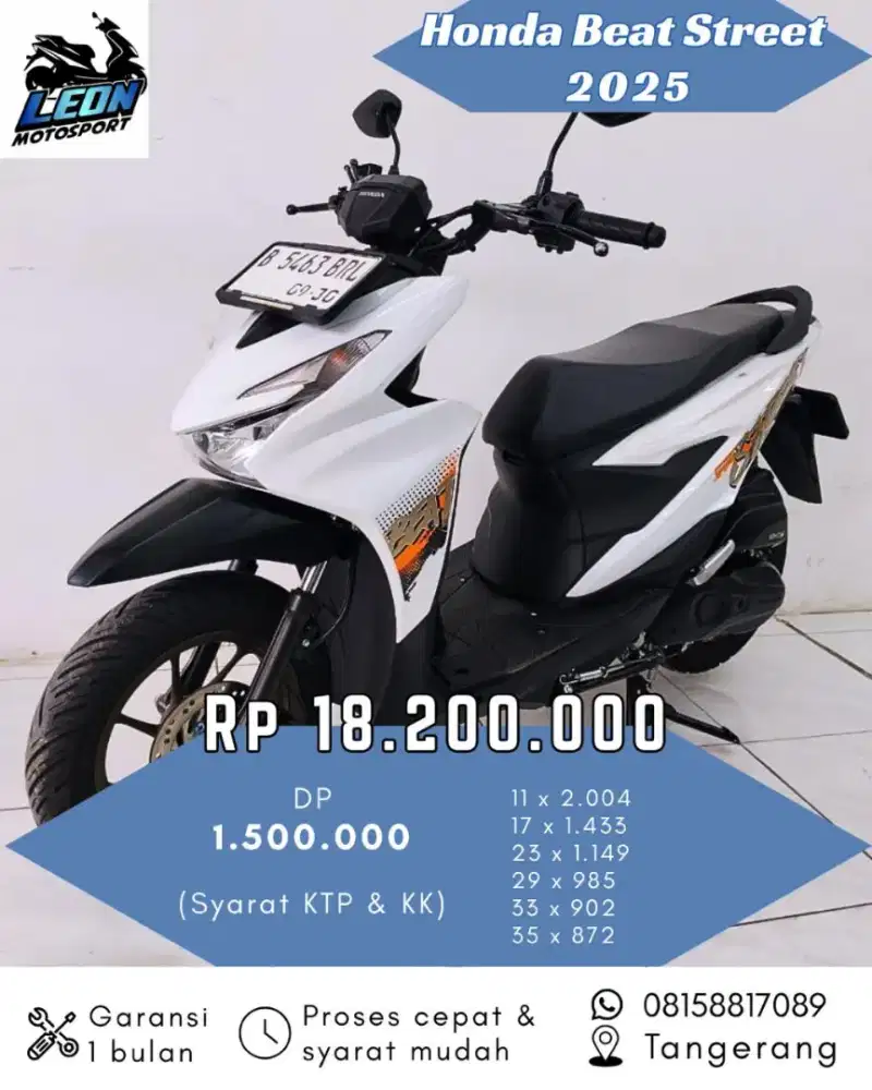 Beat street 2025, jual beli motor seken