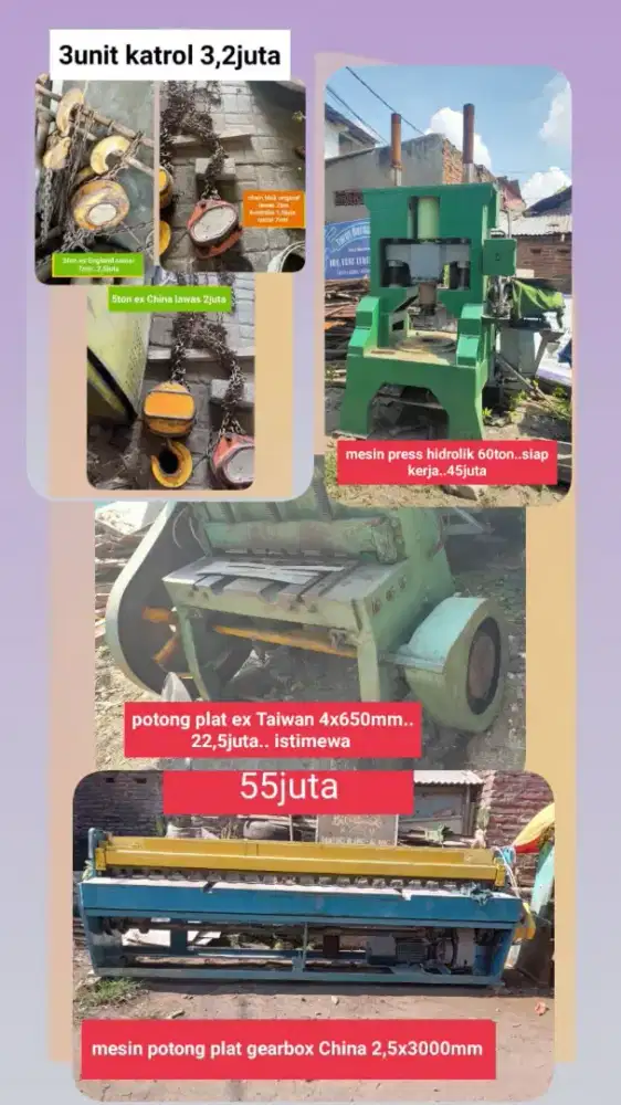 Mesin bubut tekuk plat