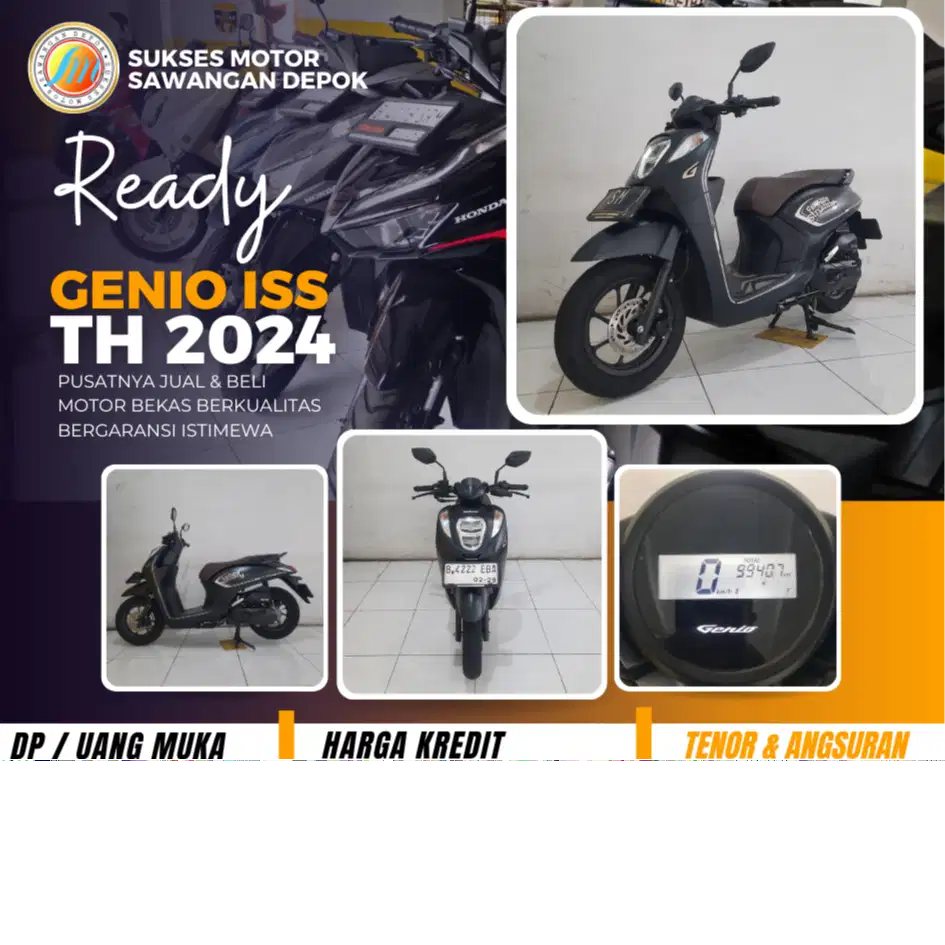 ISTIMEWA HONDA GENIO ISS TH 2024 BISA CASH KREDIT DP MULAI 500 RIBU