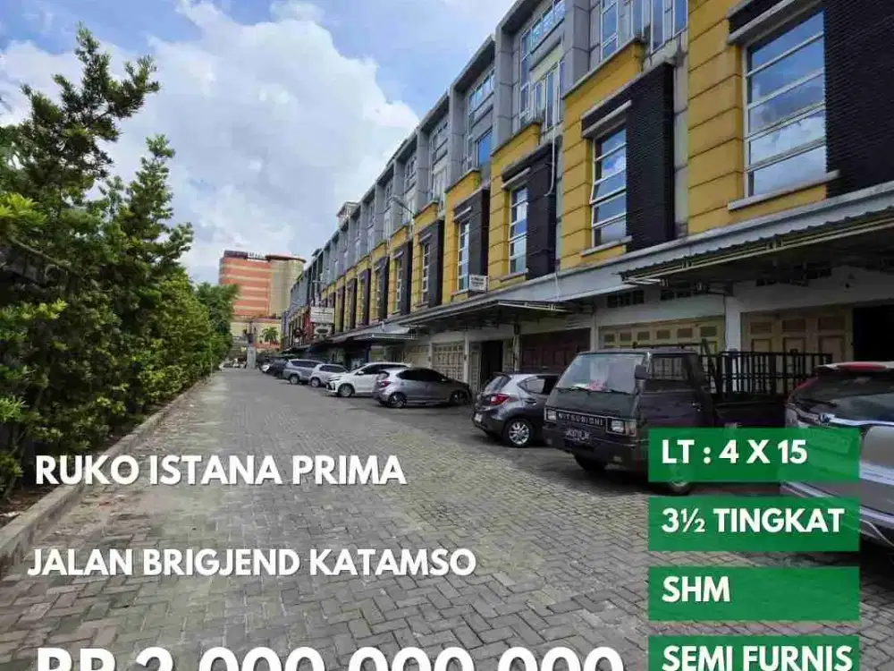 ruko cantik komplek istana prima brigjend katamso